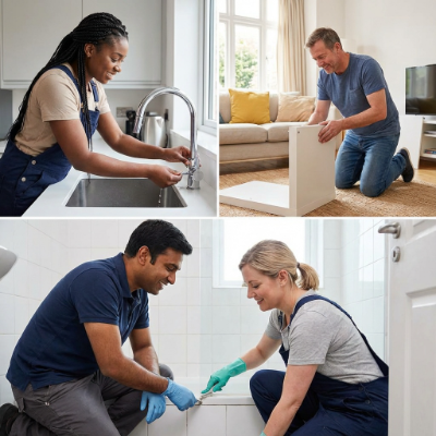 Erfahrene Reinigungskraft bei der Arbeit